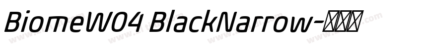 BiomeW04 BlackNarrow字体转换 BiomeW04 BlackNarrow字体转换